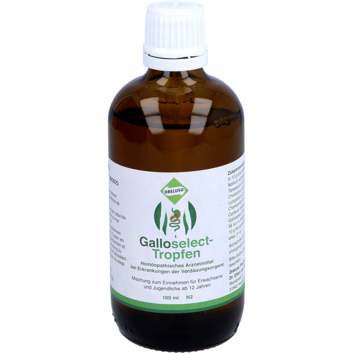 Galloselect Tropfen bei Erkrankungen der Verdauungsorgane, 100 ml Solution