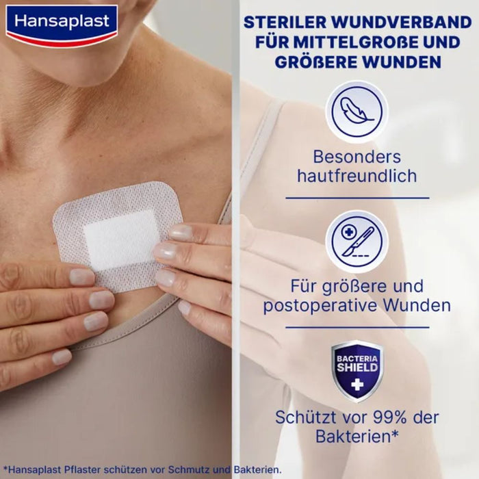 Hansaplast Wundverband Steril Sensitive 6x7cm, 5 pc Pansement