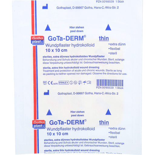 Gotha-Derm Hydrokolloides Wundpflaster 10cmx10cm, 1 St PFL