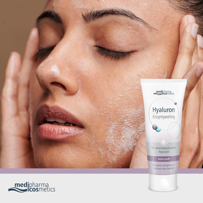 Medipharma Cosmetics Hyaluron Enzympeeling Reinigend und glättend - Verfeinert das Hautbild, 100 ml exfoliation