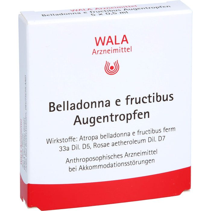 Belladonna e fructibus Wala Augentropfen, 5X0.5 ml ATR