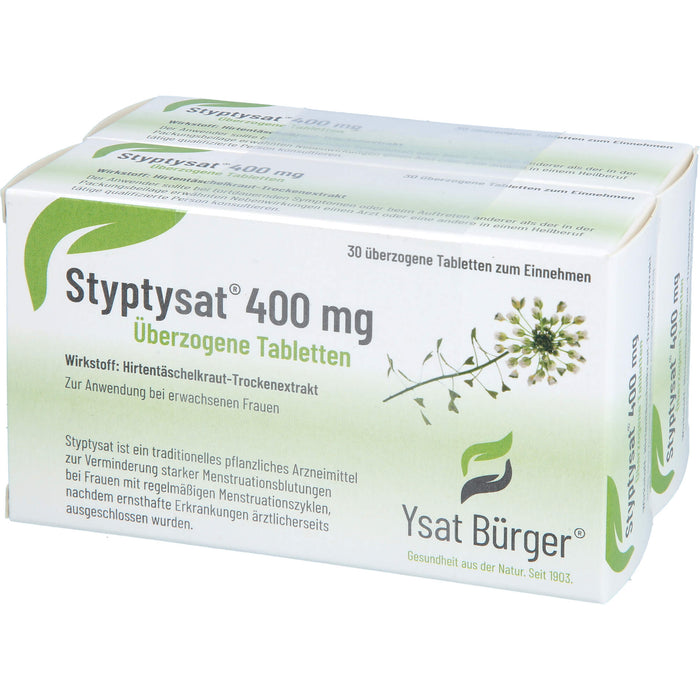 Styptysat 400 mg Tabletten zur Verminderung starker Menstruationsblutungen, 60 pc Tablettes