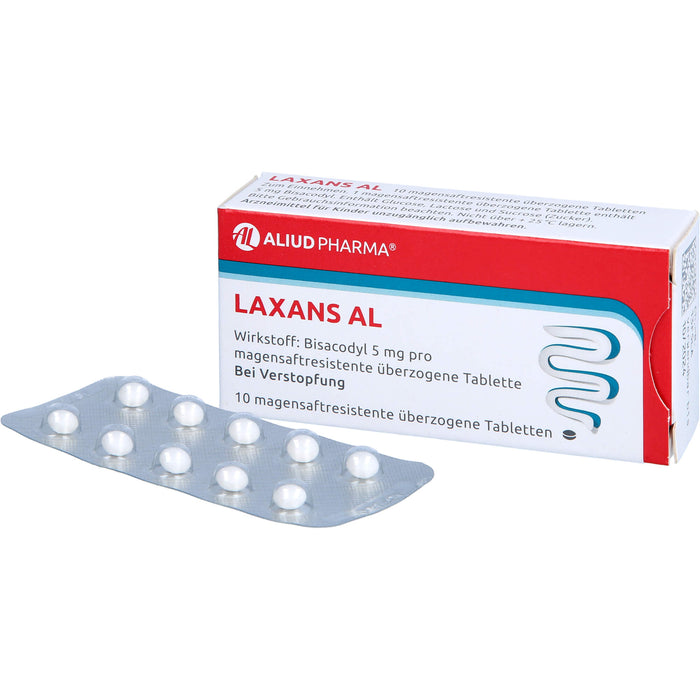 Laxans AL, magensaftresistente überzogene Tabletten, 10 pc Tablettes