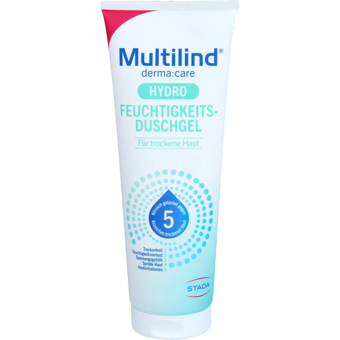 Multilind derma care Hydro Feuchtigkeitsduschgel für trockener Haut, 250 ml Duschgel