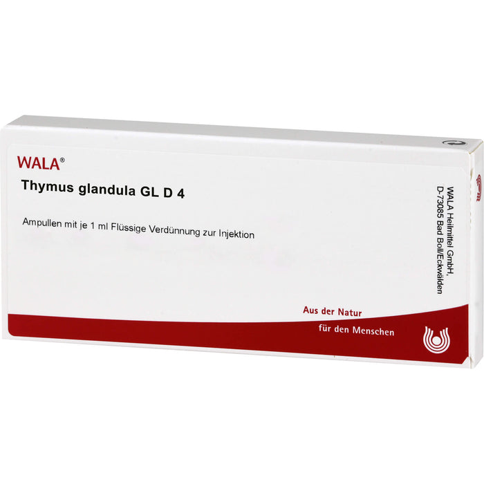 Thymus Glandula Gl D4 WALA Ampullen, 10 pc Ampoules