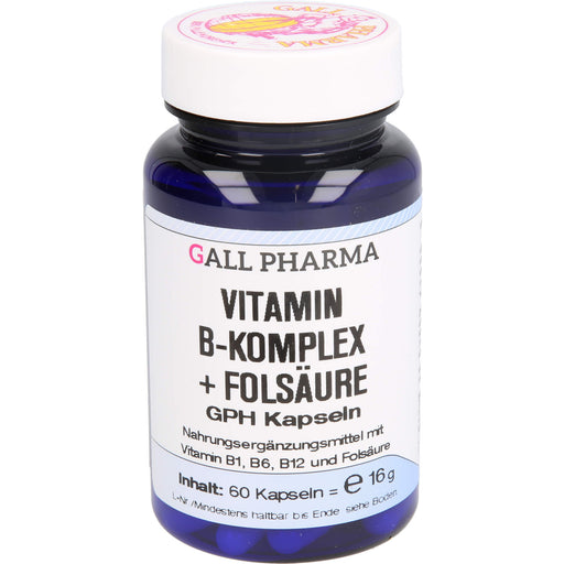GALL PHARMA Vitamin B Komplex + Folsäure GPH Kapseln, 60 St. Kapseln