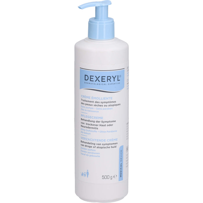DEXERYL Pflegecreme bei trockener Haut oder Neurodermitis, 500 g Creme