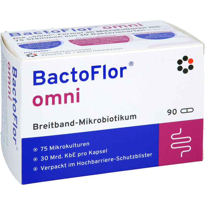 BactoFlor omni Hartkapseln Breitband-Mikrobiotikum, 90 pcs. Capsules