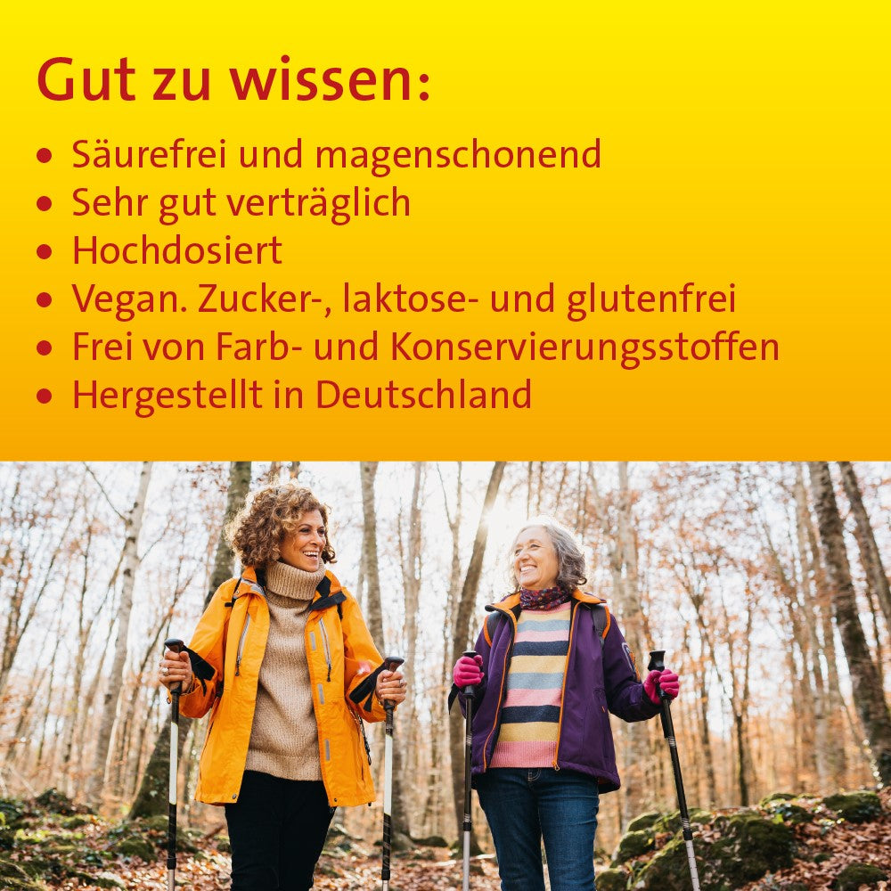 Vitamin C Hevert 500 mg gepuffert als magenfreundliches Multi-Talent für die Gesundheit, 60 St. Kapseln