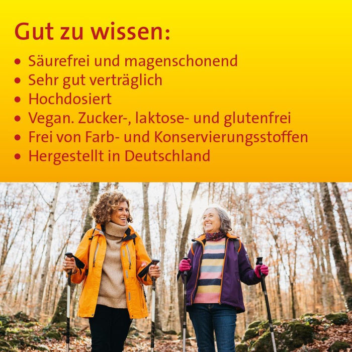 Vitamin C Hevert 500 mg gepuffert als magenfreundliches Multi-Talent für die Gesundheit, 60 pcs. Capsules