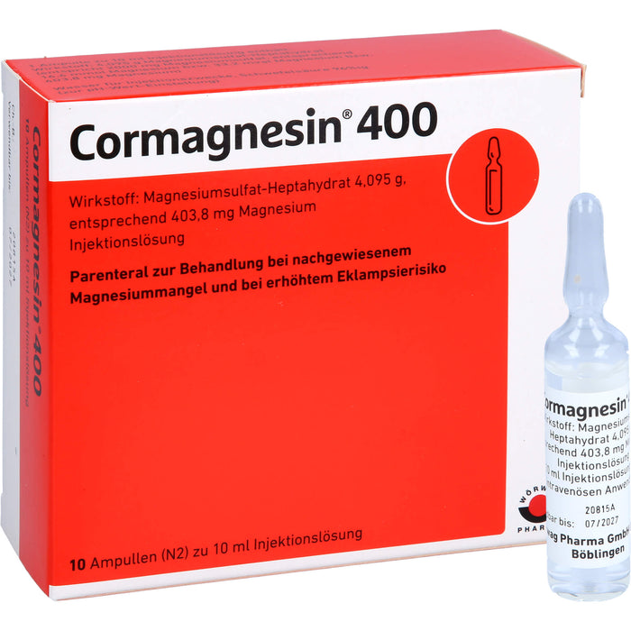 WÖRWAG Cormagnesin 400 Injektionslösung, 10 ml Ampullen