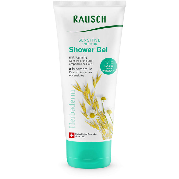 RAUSCH Sensitive Shower Gel mit Kamille für sehr trockene und empfindliche Haut, 200 ml Duschgel
