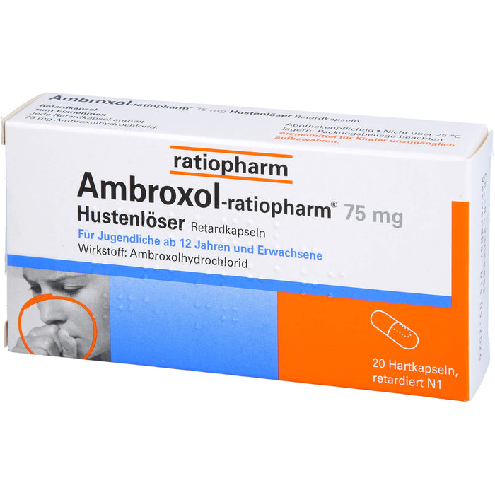 Ambroxol-ratiopharm 75 mg Hustenlöser Hartkapseln, 20 pcs. Capsules