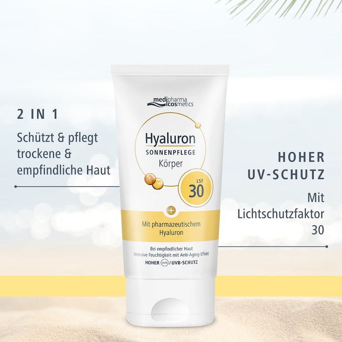 Medipharma Cosmetics Hyaluron Sonnenpflege Körper LSF 30, 150 ml Cream
