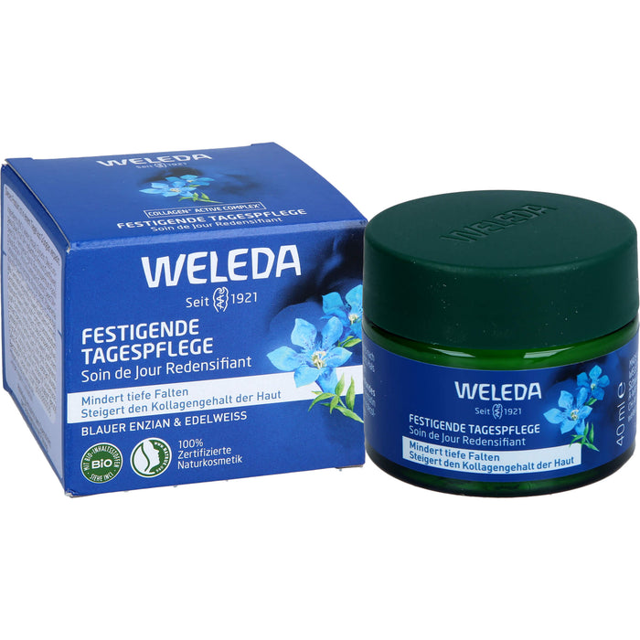 WELEDA festigende Tagespflege mindert tiefe Falten und steigert den Kollagengehalt der Haut, 40 ml Creme