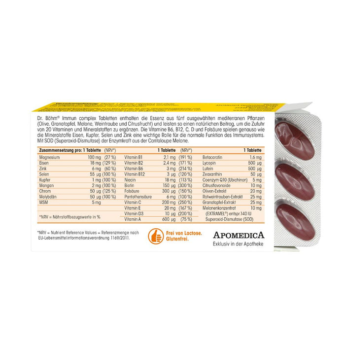 Dr. Böhm Immun complex, 30 pc Tablettes