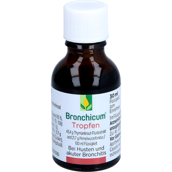 Bronchicum Tropfen bei Husten und akuter Bronchitis, 30 ml Solution