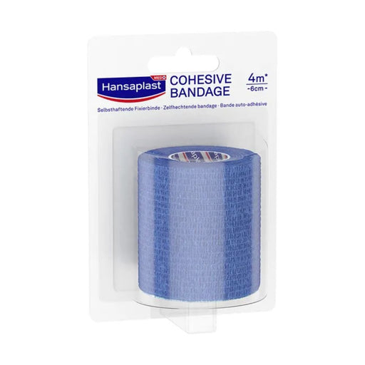 Hansaplast Selbsthaft. Fixierbinde blau 4mx6cm, 1 St. Binde