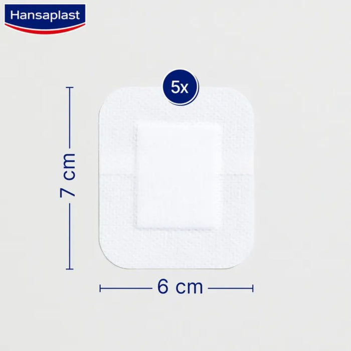 Hansaplast Wundverband Steril Sensitive 6x7cm, 5 pc Pansement