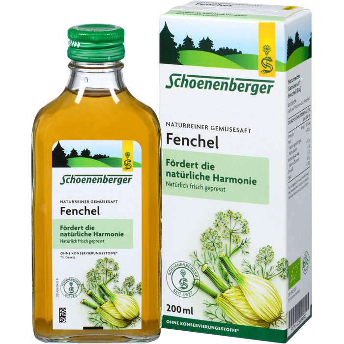 Schoenenberger Naturreiner Gemüsesaft Fenchel, 200 ml Solution