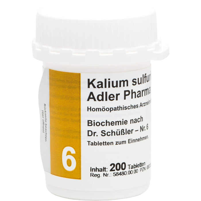 Biochemie Adler 6 Kalium sulfuricum D6 Tbl., 200 St TAB