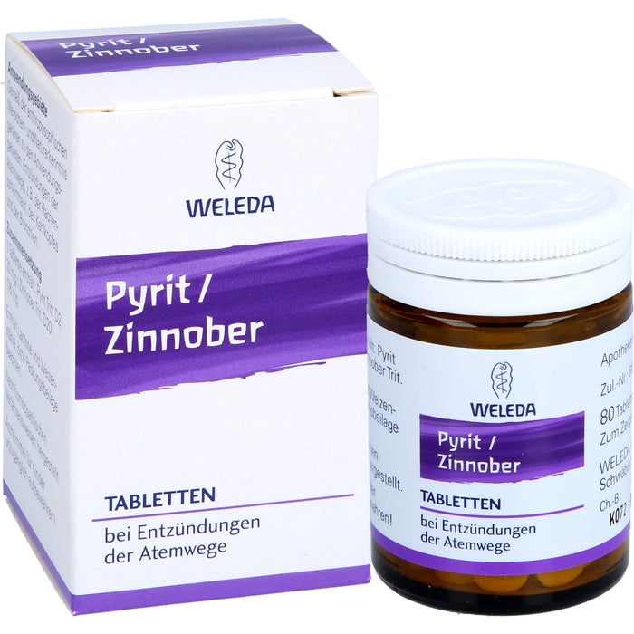 Pyrit Zinnober Weleda Tbl., 80 St. Tabletten