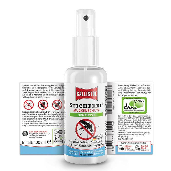 Ballistol Stichfrei Sensitiv, 100 ml Spray