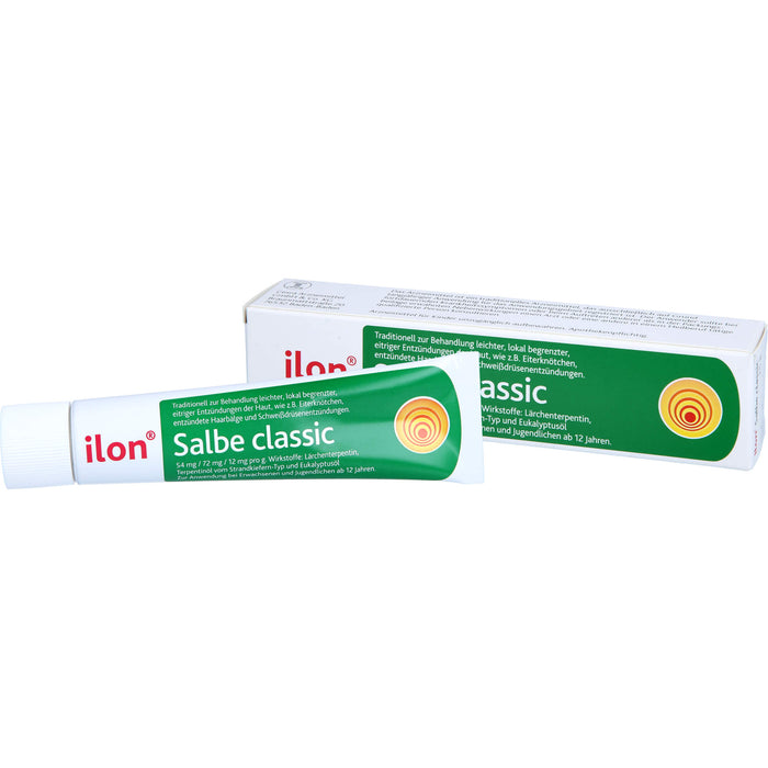 ilon Salbe classic bei leichten eitrigen Entzündungen der Haut, 25 g Salbe