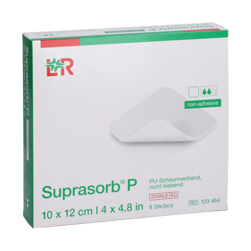 Suprasorb P PU-Schaum 10 x 12 cm nicht klebend, 8 St. Verband