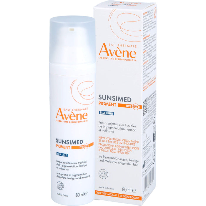 Avène Sunsimed Pigment LSF 50+ Eau Thermale zur Vorbeugung von lichtbedingten Pigmentflecken und Hautalterung, 80 ml Solution