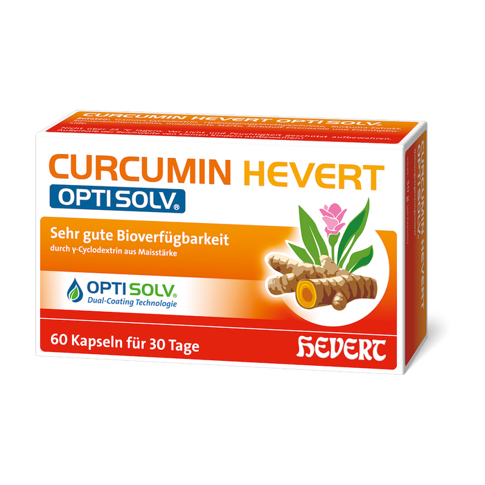 Curcumin Hevert OptiSolv Tabletten, 60 St. Tabletten