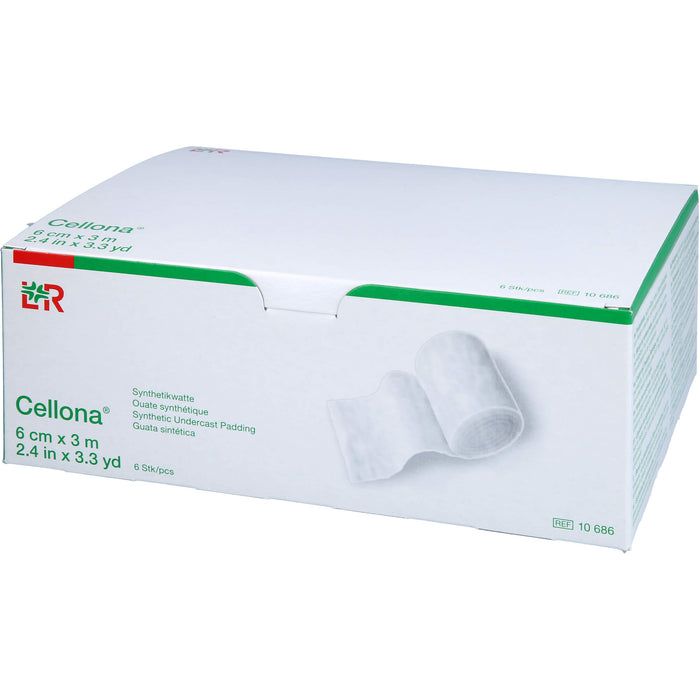 Cellona Synthetikwatte 6cm x 3m, 6 St WAT