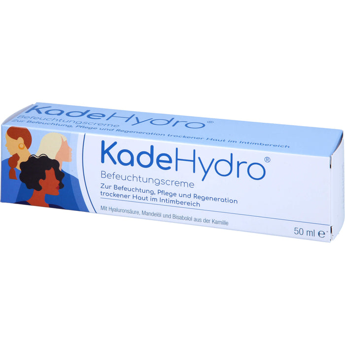 KadeHydro Befeuchtungscreme zur Befeuchtung, Pflege und Regeneration der Haut im äußeren Intimbereich, 50 ml Crème