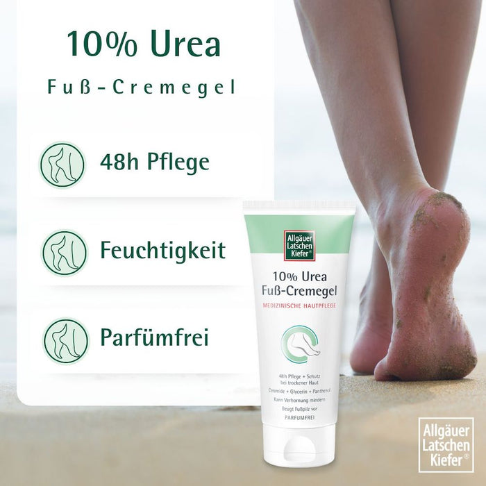 ALLGÄUER LATSCHENKIEFER 10% Urea Fuß Cremegel, 100 ml Creme