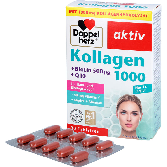 Doppelherz Kollagen 1000, 30 St TAB