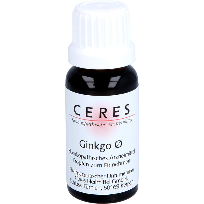 CERES Ginkgo Urtinktur, 20 ml Solution