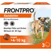 FRONTPRO Kautabletten gegen Zecken und Flöhe für Hunde (>4-10kg), 3 St. Tabletten