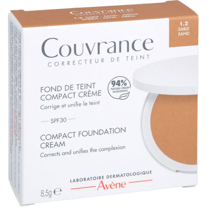 Avène Couvrance Kompakt Creme-Make-up Sand 1.2 mit LSF 30, 8.5 g Cream