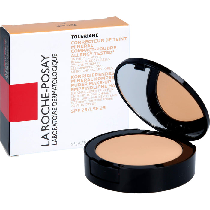 La Roche-Posay Toleriane korrigierendes Mineral Kompaktpuder Make-up Nr. 13 Sand Beige für empfindliche Haut, 9 g Powder
