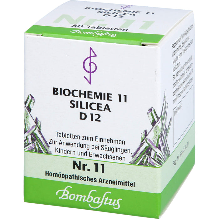 Bombastus Biochemie 11 Silicea D12 Tabletten, 80 St TAB