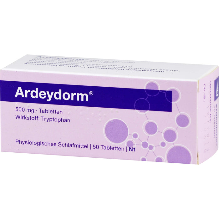 Ardeydorm Tabletten zur Erleichterung des Einschlafens, 50 pcs. Tablets