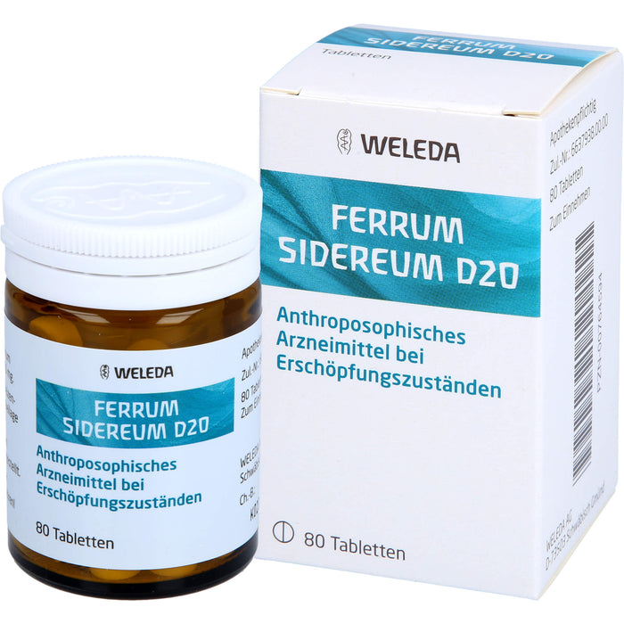 Ferrum sidereum D20 WELEDA Tabletten, 80 pcs. Tablets