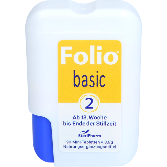 Folio 2 Basic ab 13.Schwangerschaftswoche bis Ende der Stillzeit, 90 St. Tabletten