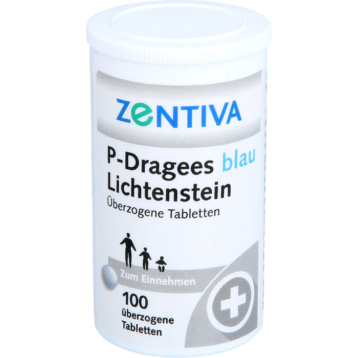 P-Dragees blau Lichtenstein, Überzogene Tabletten, 100 St UTA