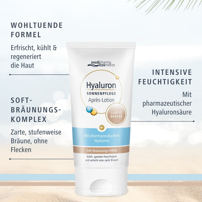 medipharma comestics Hyaluron Sonnenpflege Apres-Lotion sanfte Bräune, 150 ml Lösung