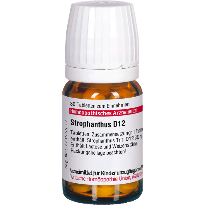 Strophanthus D12 DHU Tabletten, 80 pc Tablettes