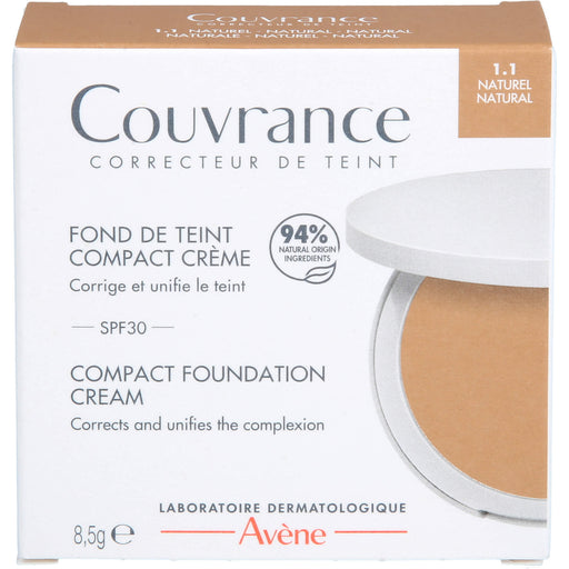 Avène Couvrance Kompakt Creme-Make-up Naturel 1.1 mit LSF 30, 8.5 g Creme