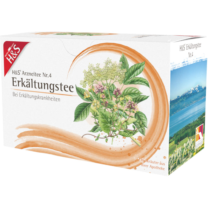 H&S Erkältungstee Arzneitee Nr. 4, 20 pc Sac filtrant