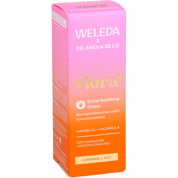 WELEDA Vlora+ Extra-Soothing Drops Öl bei gestresster Intimhaut, Irritationen und Juckreiz, 30 ml Oil