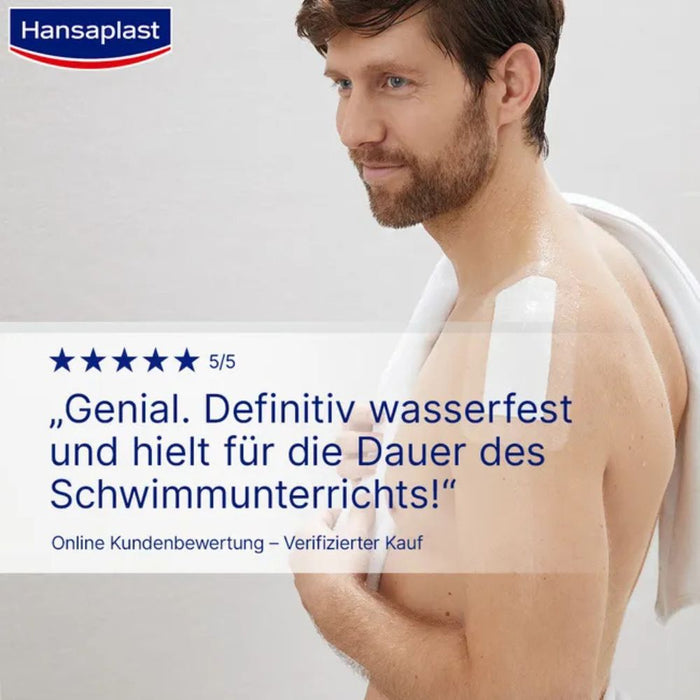 Hansaplast Aqua Protect 10 x 15 cm atmungsaktiver, wasserfester Wundverband polstert die Wunde, ohne zu verkleben, 5 St. Verband